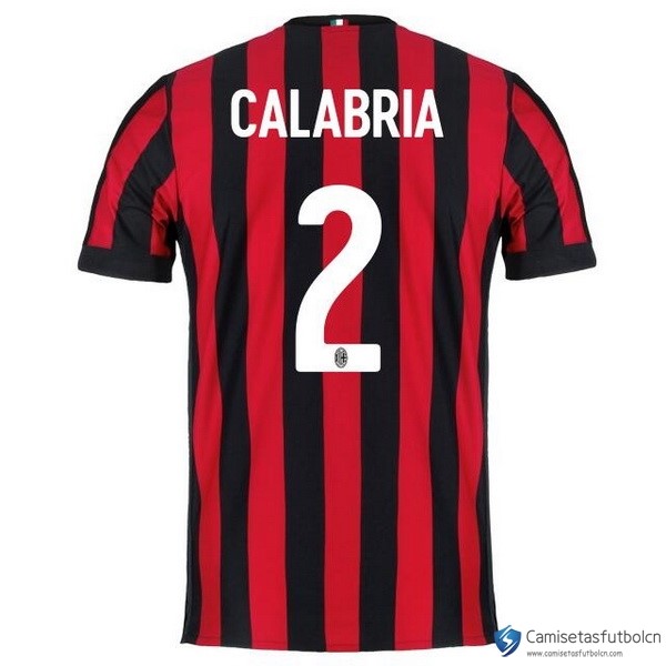 Camiseta Milan Primera equipo Calabria 2017-18